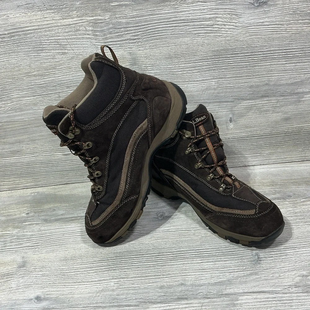 Men's Size 11.5 WIDE LL Bean Hiking Boots Tek 2.5 DRi-LEX Brown Outdoors Camping